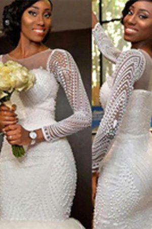 Abito da sposa lungo largo cerniera brillante stravagante a sala - Foto 1