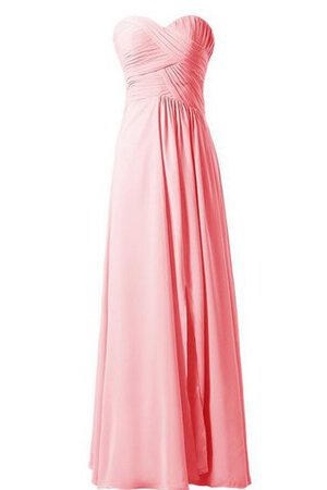 Robe demoiselle d'honneur plissage naturel ruché ligne a avec chiffon - Photo 14