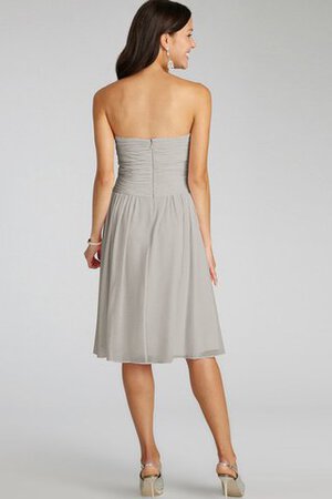 Abito da Damigella con Criss-cross senza spalline in Chiffon con Increspato Corto - Foto 26