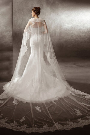 Robe de mariée de col en cœur en tulle divin naturel solennel - Photo 3