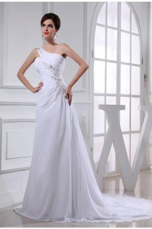 Prinzessin Ärmelloses A-Line Empire Taille Brautkleid mit Applike - Bild 1