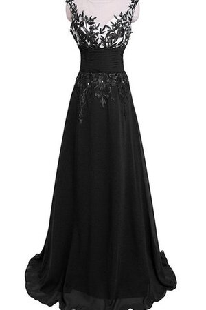 Robe de bal avec cristal avec manche courte trou serre elevé decoration en fleur - Photo 1