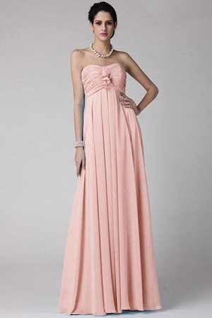 Robe demoiselle d'honneur longue de fourreau de lotus avec sans manches en chiffon - Photo 23