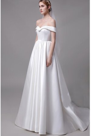 Robe de mariée incroyable avec zip ligne a a eglise longue - Photo 2