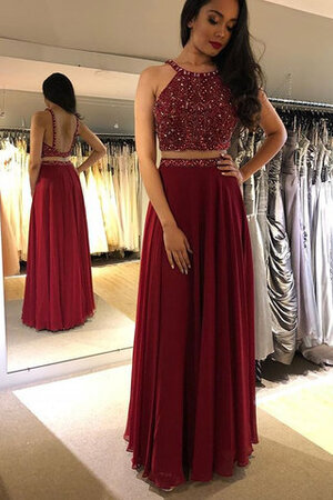 Halle Engelhaft Romantisches Ballkleid ohne Ärmeln mit Reißverschluss - Bild 1