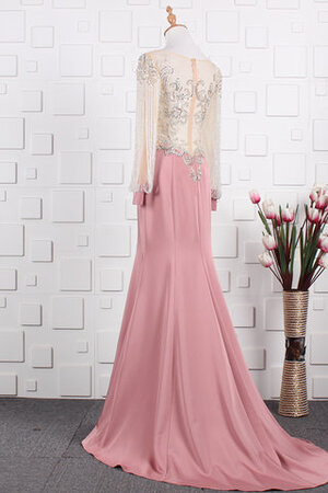 Robe de bal chaming fermeutre eclair en satin longueru au niveau de sol naturel - Photo 2