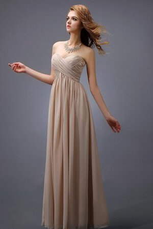 Sencillo Vestido de Dama de Honor de Imperio de Criss Cross de Plisado de Escote Corazón - Foto 8
