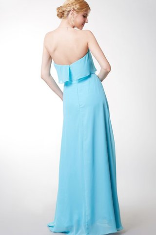 Romántico Vestido de Dama de Honor de Corte Recto de Hasta el suelo de Sin mangas - Foto 2