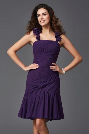 Spaghetti Träger Reißverschluss Chiffon Normale Taille Enges Cocktailkleid - Bild 1