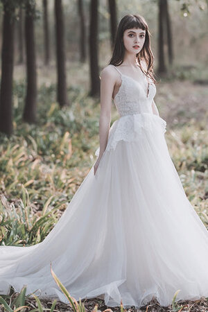 Abito da sposa in pizzo originale pudica principessa appariscente a sala - Foto 4