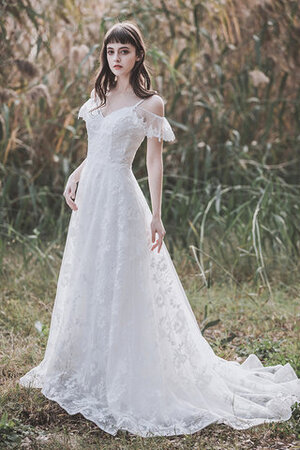 Robe de mariée manche nulle délicat de princesse salle interne derniere tendance - Photo 3