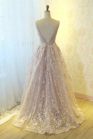 Robe de bal coupé ligne a attirent extraodinaire longue - Photo 3