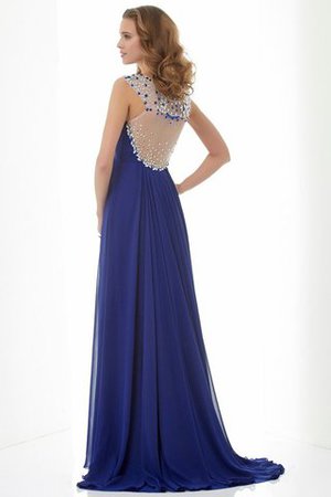 Robe de bal longue avec perle avec chiffon bandouliere spaghetti grandes bretelles - Photo 2
