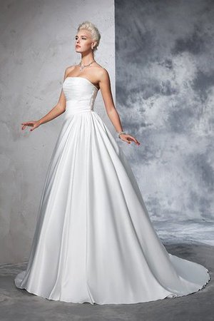 Satin Zeitloses Duchesse-Linie Anständiges Brautkleid mit Empire Taille - Bild 5
