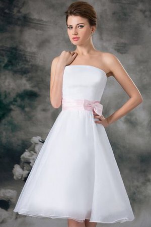 Robe douce seize en organza a-ligne avec sans manches de bustier - Photo 2