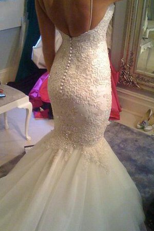 Abito da Sposa moda con Perline sexy in Pizzo in Tulle Conotta - Foto 5