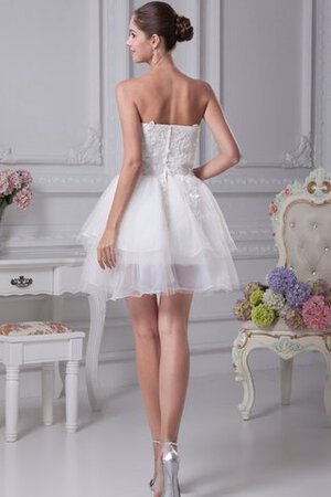 Robe douce seize courte manche nulle ligne a appliques en tulle - Photo 8