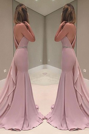 Robe de soirée de lotus avec chiffon de sirène élégant naturel - Photo 2