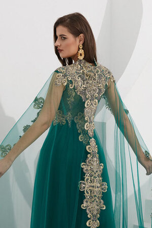 Verlockend Satin Stilvolles Bodenlanges Ballkleid mit Kristall - Bild 6