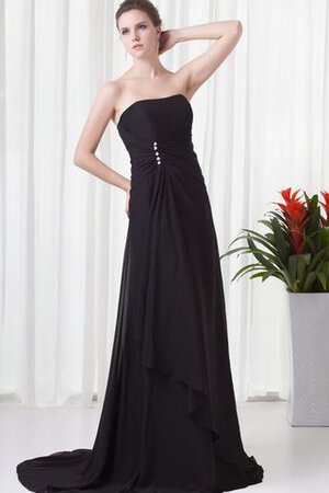 Robe de soirée long avec chiffon de bustier avec fronce - Photo 3