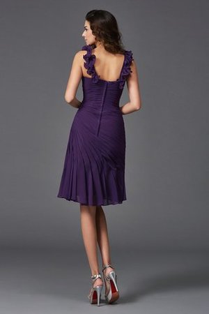 Spaghetti Träger Reißverschluss Chiffon Normale Taille Enges Cocktailkleid - Bild 2