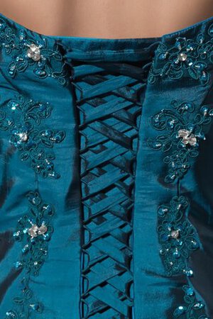 Robe de quinceanera de mode de bal ample avec lacets decoration en fleur bandouliere spaghetti - Photo 8