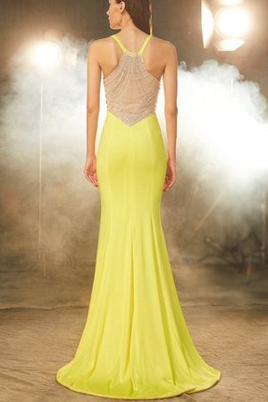 Vestido de Fiesta de Corte Sirena de Natural de Abalorio de Escote en V - Foto 2