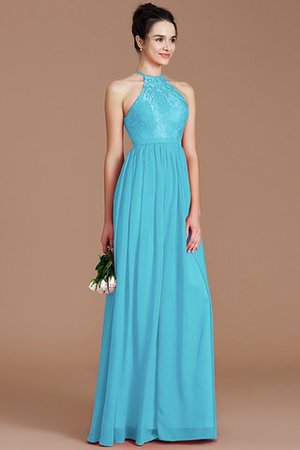 Prinzessin Normale Taille Reißverschluss Neckholder Chiffon Brautjungfernkleid - Bild 8