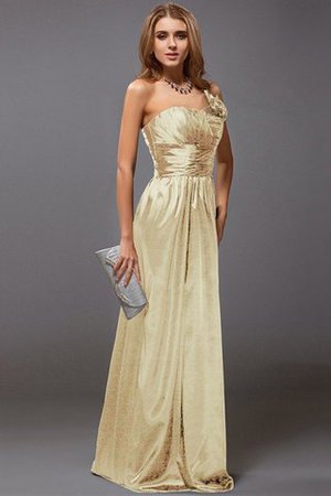 Robe demoiselle d'honneur longue jusqu'au sol avec zip de lotus manche nulle - Photo 8