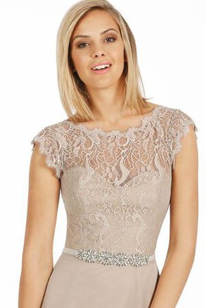 Robe demoiselle d'honneur sobre facile sexy avec manche épeules enveloppants de fourreau - Photo 3