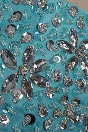 Herz-Ausschnitt gesticktes Spitze langes Quinceanera Kleid mit Rüschen mit Bordüre - Bild 5