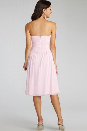 Abito da Damigella con Criss-cross senza spalline in Chiffon con Increspato Corto - Foto 21