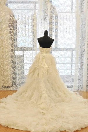 Vestido de Novia de Corte-A de Corte Evasé en Organza de Sin mangas de Abalorio - Foto 2