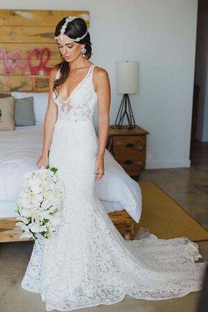 Robe de mariée sexy mode romantique a plage de traîne mi-longue - Photo 1