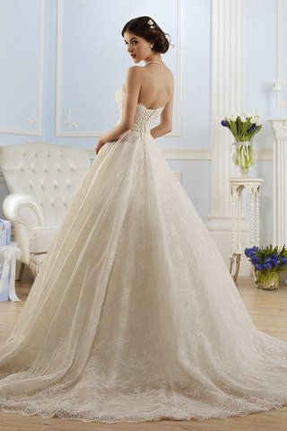 Robe de mariée de traîne mi-longue sans dos a-ligne manche nulle en plage - Photo 2
