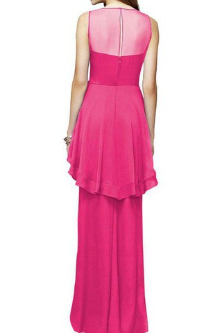 Robe demoiselle d'honneur collant avec chiffon avec sans manches - Photo 2