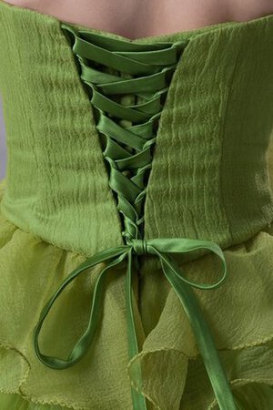 Robe de quinceanera de bustier de lotus avec gradins avec nœud - Photo 6