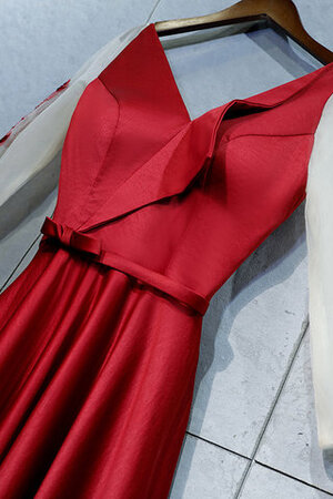 Robe de bal de col en v decoration en fleur avec manche longue captivant naturel - Photo 3