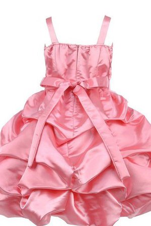 Robe de cortège enfant bandouliere spaghetti avec fleurs de lotus manche nulle - Photo 3