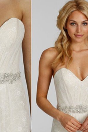 Robe de mariée plissage naturel au bord de la mer de traîne courte décolleté dans le dos - Photo 2