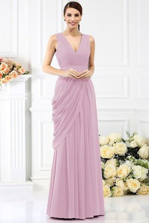 Robe demoiselle d'honneur longue avec fronce avec zip ligne a de princesse - Photo 23