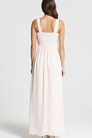Robe demoiselle d'honneur luxueux long humble avec chiffon a-ligne - Photo 2