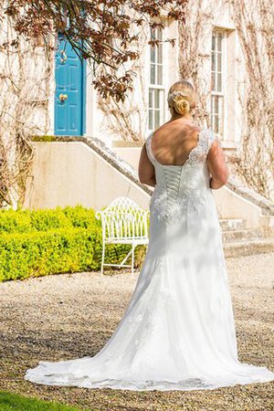 Abito da Sposa con Ricamo in Chiffon a Sala A Terra con Piega Formale - Foto 2