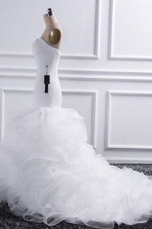 Robe de mariée en chute de sirène en salle ruchés plongeants adorable - Photo 2