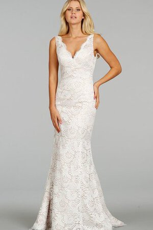 Abito da Sposa in Pizzo in pizzo Semplice retro Elegante Senza Maniche - Foto 1