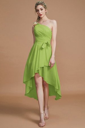 Abito da Damigella Asimmetrico Asimmetrici Mini in Chiffon A-Line - Foto 19