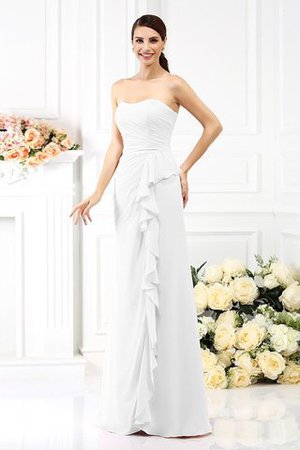 Trägerloser Ausschnitt Ärmelloses Prinzessin Empire Taille Anständiges Brautjungfernkleid - Bild 29
