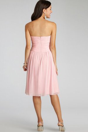 Abito da Damigella con Criss-cross senza spalline in Chiffon con Increspato Corto - Foto 34