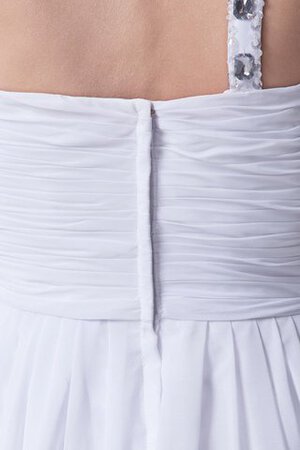 Plissiertes Seeküste Reißverschluss bezauberndes swing bodenlanges Brautkleid - Bild 9