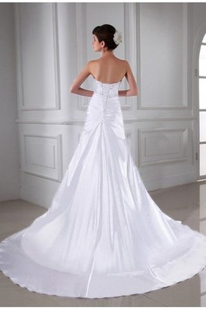 Empire Taille Perlenbesetztes Prinzessin Kapelle Schleppe Bescheidenes Brautkleid - Bild 2